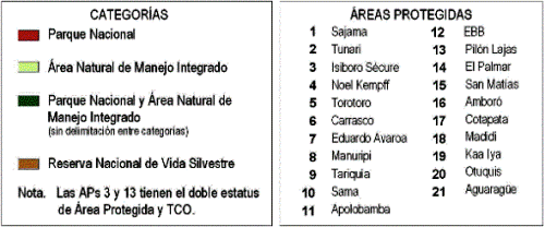 bolivia_maps_geography_national_protected_areas_key