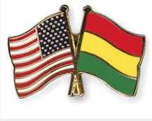 Bolivia USA flags